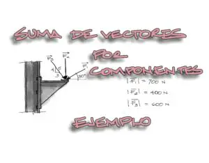 Lee más sobre el artículo Ejemplo de suma de vectores en 2 dimensiones por componentes