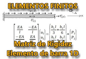 Lee más sobre el artículo Elementos finitos – matriz de rigidez elemento con deformación axial 1D