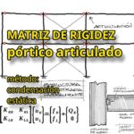 Matriz de rigidez – elemento de pórtico articulado (método de Condensación Estática)