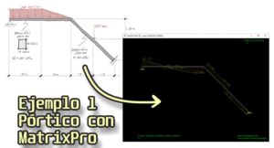 Lee más sobre el artículo MatrixPro – Ejemplo 1 de resolución de pórtico en 2 dimensiones