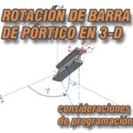 Programando la rotación de la barra de pórtico en 3D