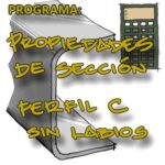 Programa: Propiedades de sección de perfil C conformado en frío (sin labios)