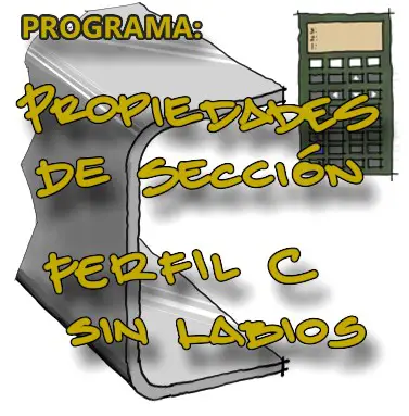 Lee más sobre el artículo Programa: Propiedades de sección de perfil C conformado en frío (sin labios)