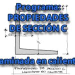 PROGRAMA: PROPIEDADES DE SECCIÓN DE PERFIL METÁLICO C LAMINADO EN CALIENTE