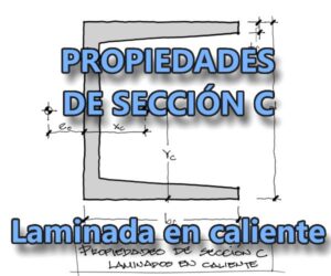 Lee más sobre el artículo Propiedades de sección de perfil metálico C laminado en caliente