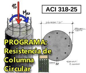 Lee más sobre el artículo Programa: Resistencia a flexocompresión de Columna Circular de Hormigón Armado