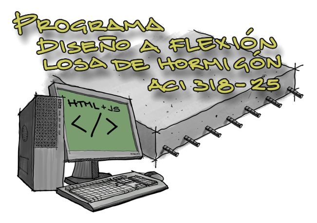 programa de diseño de acero a flexión de losa de concreto