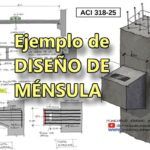 Ejemplo de Diseño de Ménsula de Hormigón Armado. Norma ACI 318-25