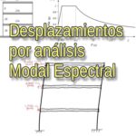 Ejemplo de desplazamientos de estructura en 2 dimensiones – Método Modal Espectral